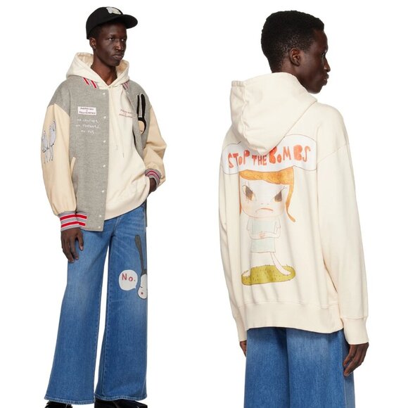 Stella McCartney Yoshitomo Nara Stop The Bombs Hoodie Sweatshirt XS - Picture 3 of 5